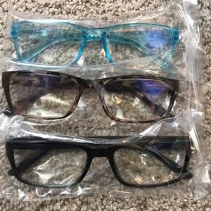 Set of 3 blue light glasses